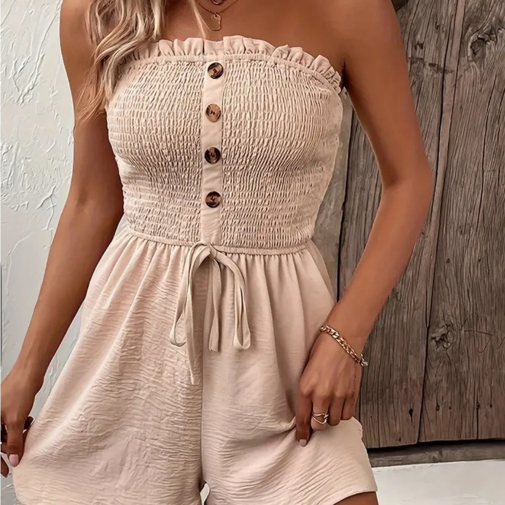 BNWT Bandeau Tye Waist Romper